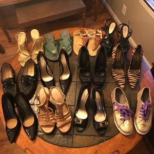 Women’s shoes heels, wedges, and sandals